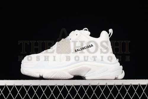 Zg Ba1en*iaga Triple S Sneakers White/White/Black Master Quality