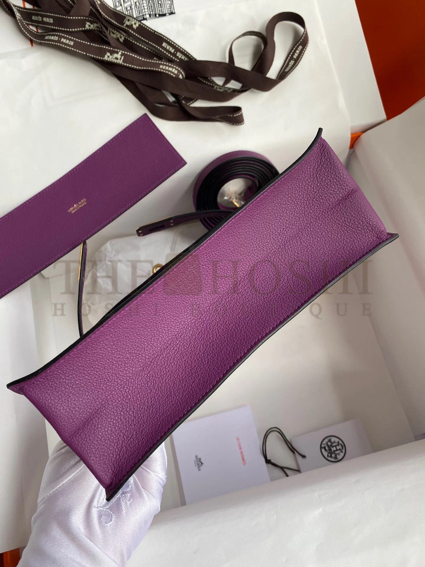 H**me5 Kelly Danse II Handmade Bag In Anemone Evercolor Calfskin Master Quality