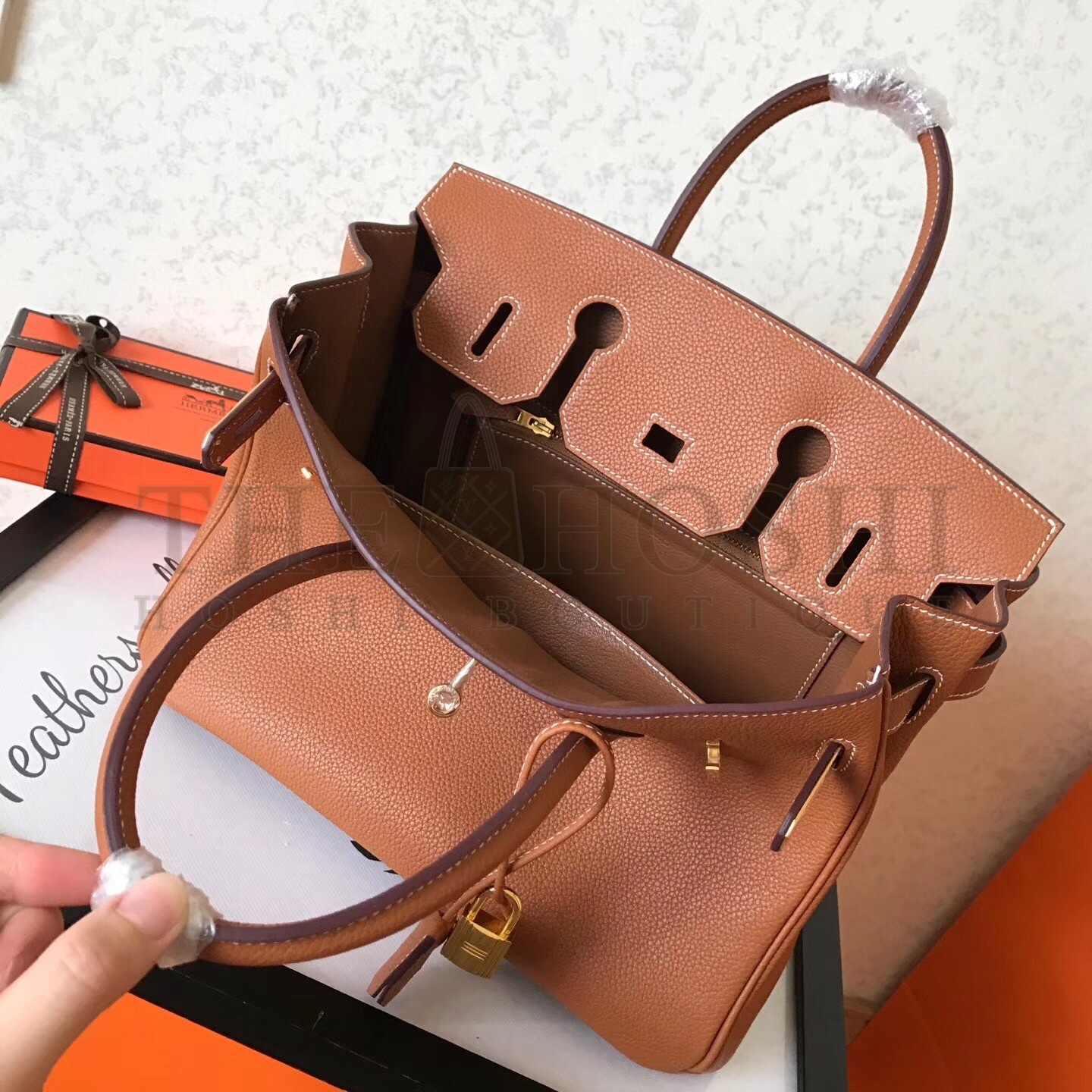 H**me5 Gold Birkin 30cm Clemence Handmade Bag Master Quality