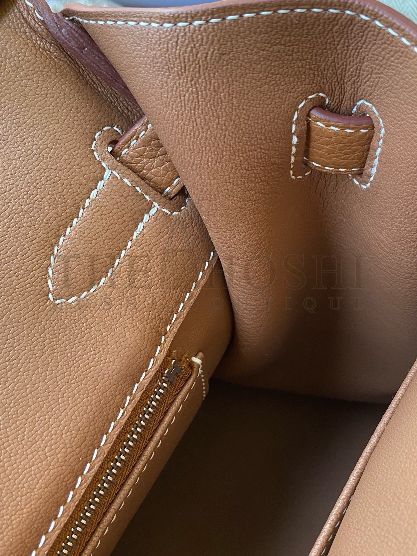 H**me5 Birkin 30 Retourne Handmade Bag in Gold Togo Leather Master Quality