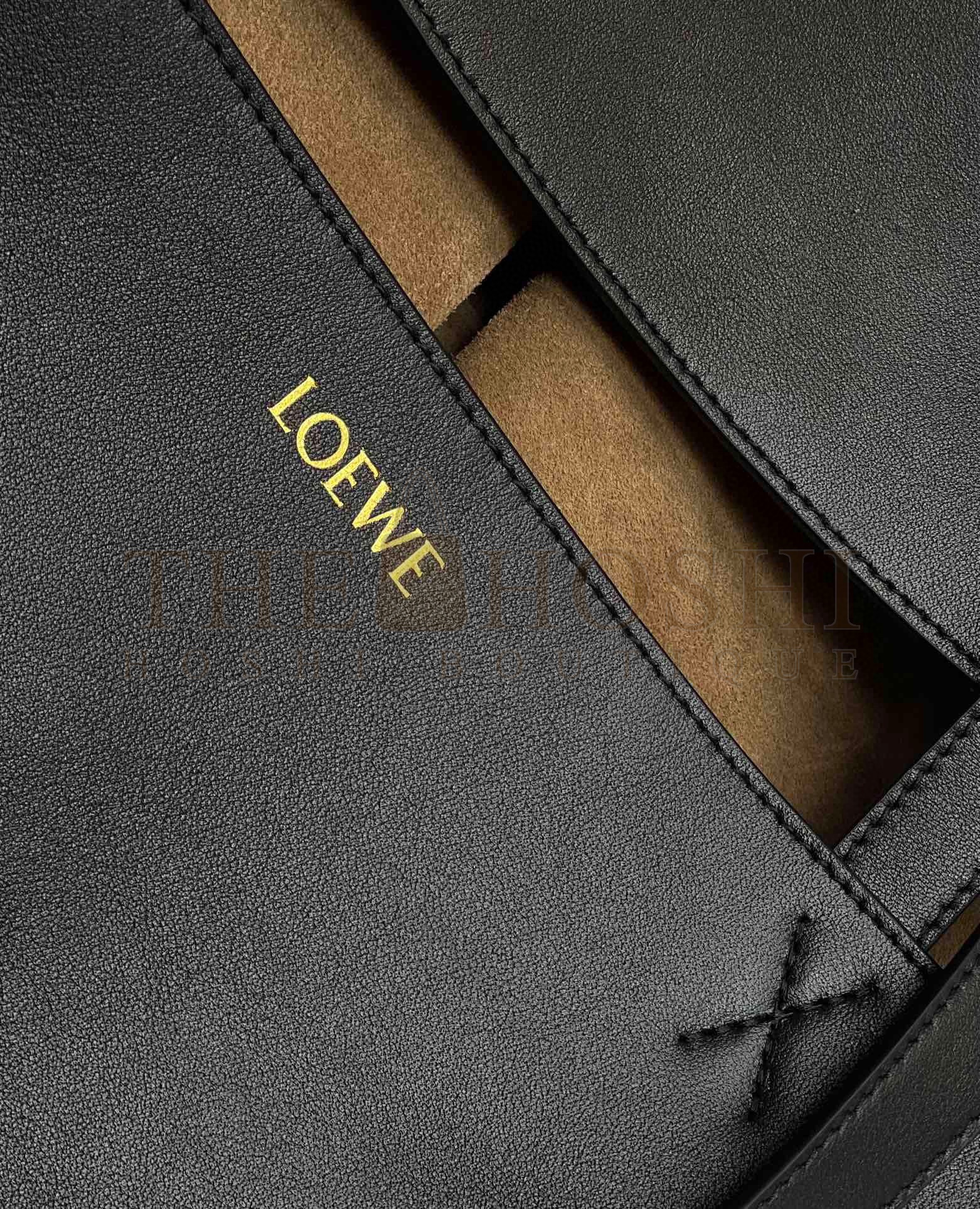 L0ew* Large Puzzle Fold Tote Bag in Black Calfskin Master Quality