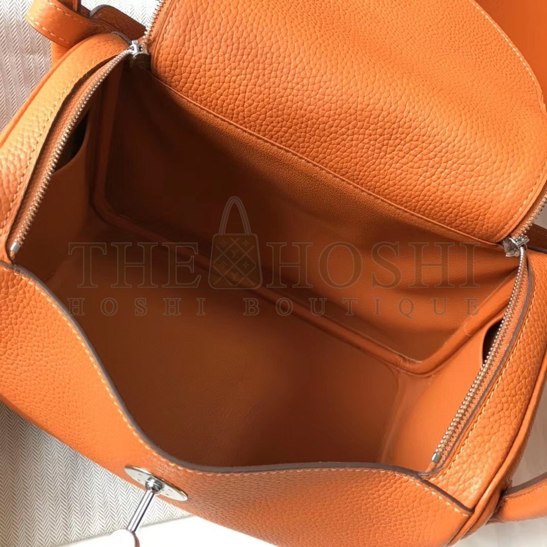 H**me5 Lindy 26cm Bag In Orange Clemence With PHW Master Quality