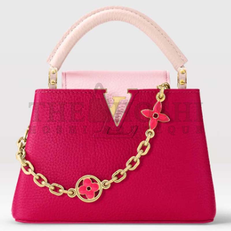L0vis Vvtt0n LV Women Capucines BB Handbag Rose Pink Taurillon Leather Master Quality
