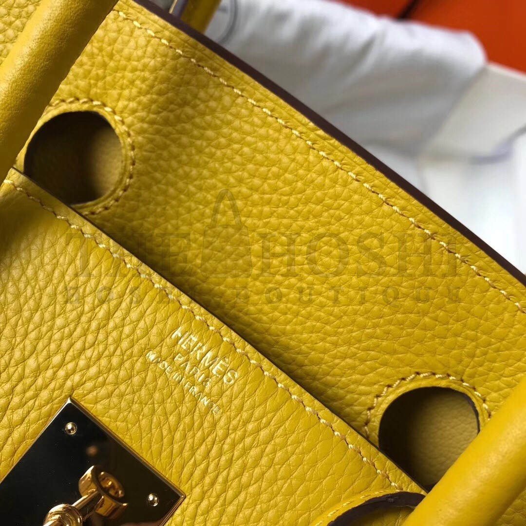 H**me5 Yellow Clemence Birkin 30cm Bag Master Quality