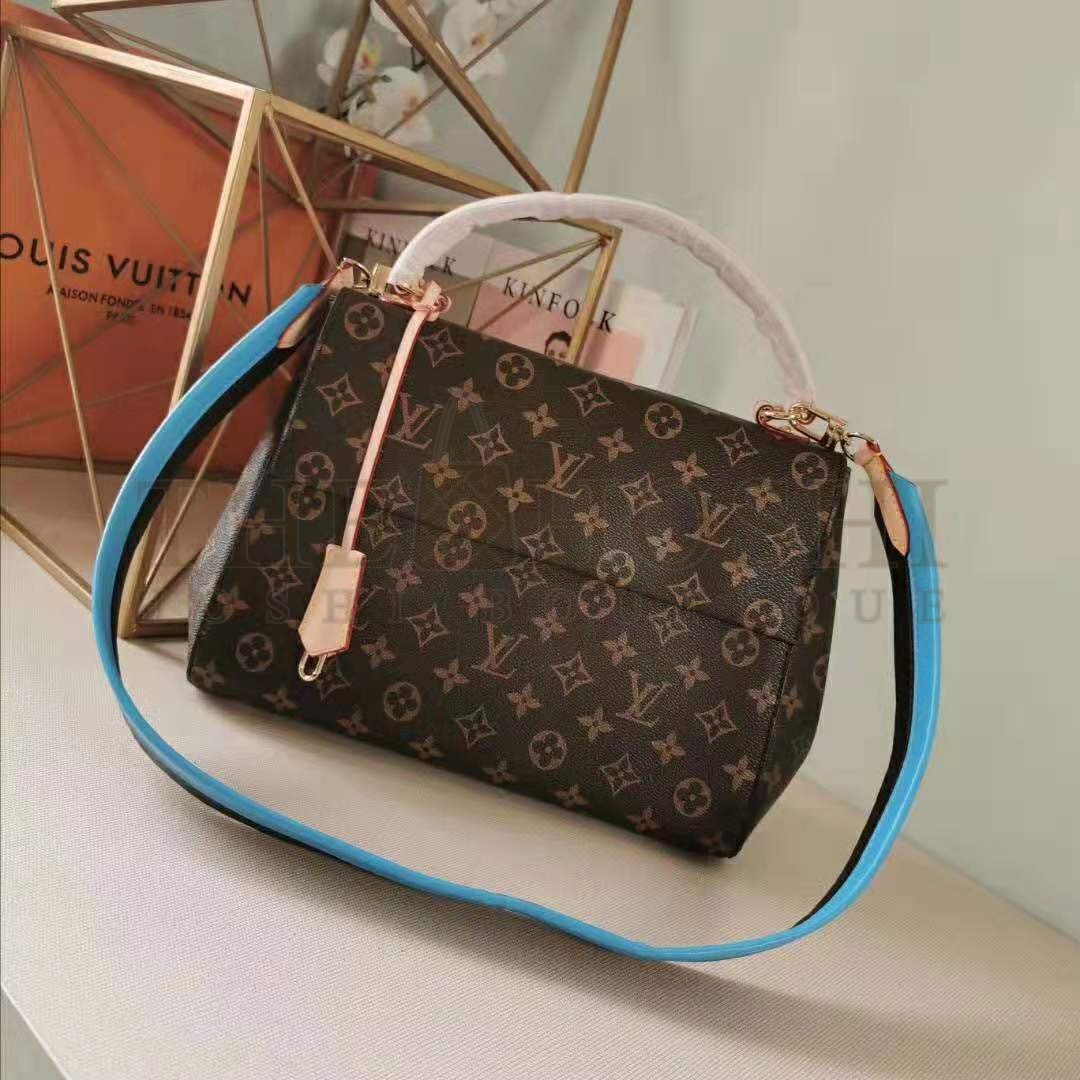 L0vis Vvtt0n LV Women Cluny MM Handbag in Monogram Canvas-Blue Master Quality