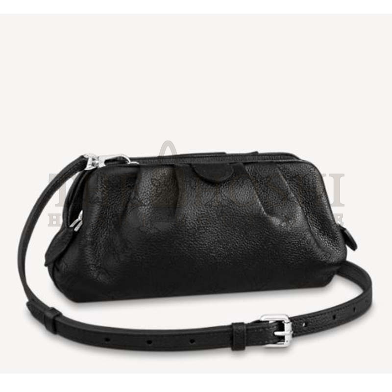 L0vis Vvtt0n LV Women Scala Mini Pouch Black Mahina Perforated Calf Leather Master Quality