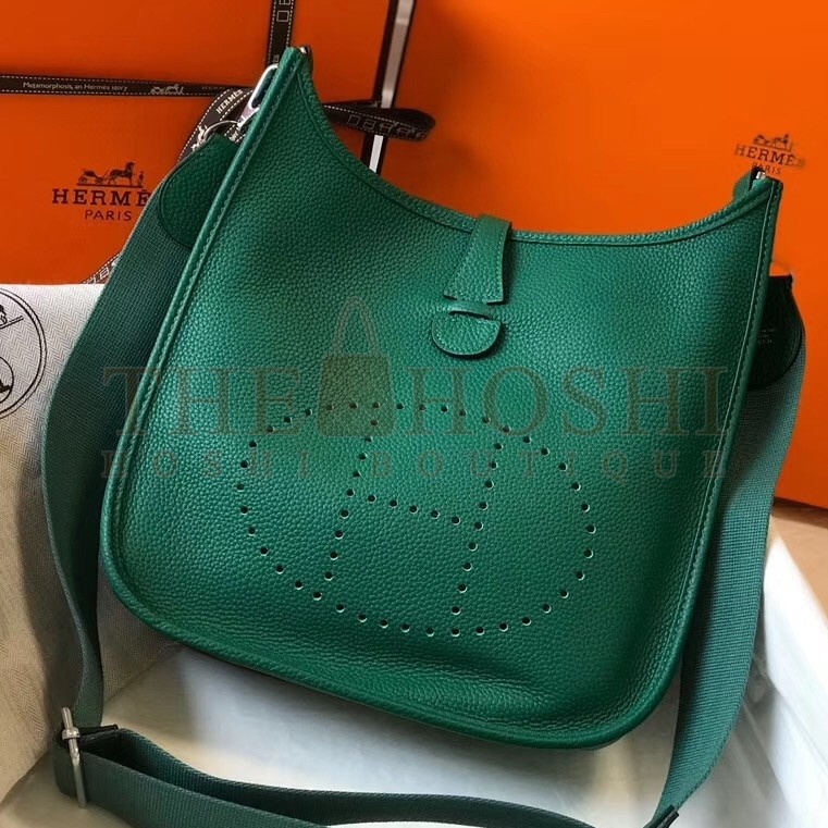 H**me5 Evelyne III 29 Bag In Vert Vertigo Clemence Leather Master Quality