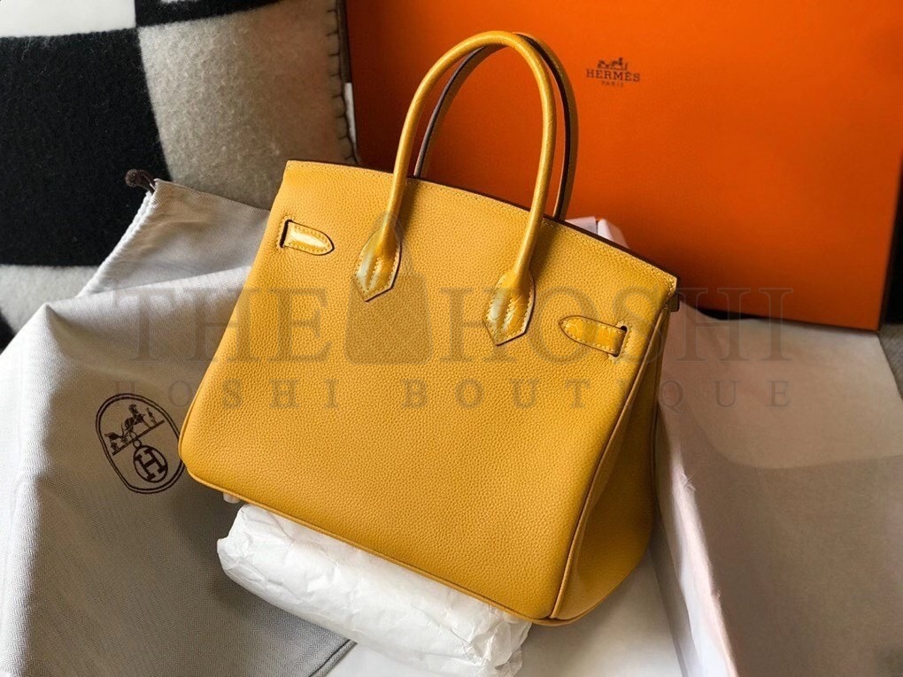 H**me5 Touch Birkin 30cm Limited Edition Yellow Bag Master Quality