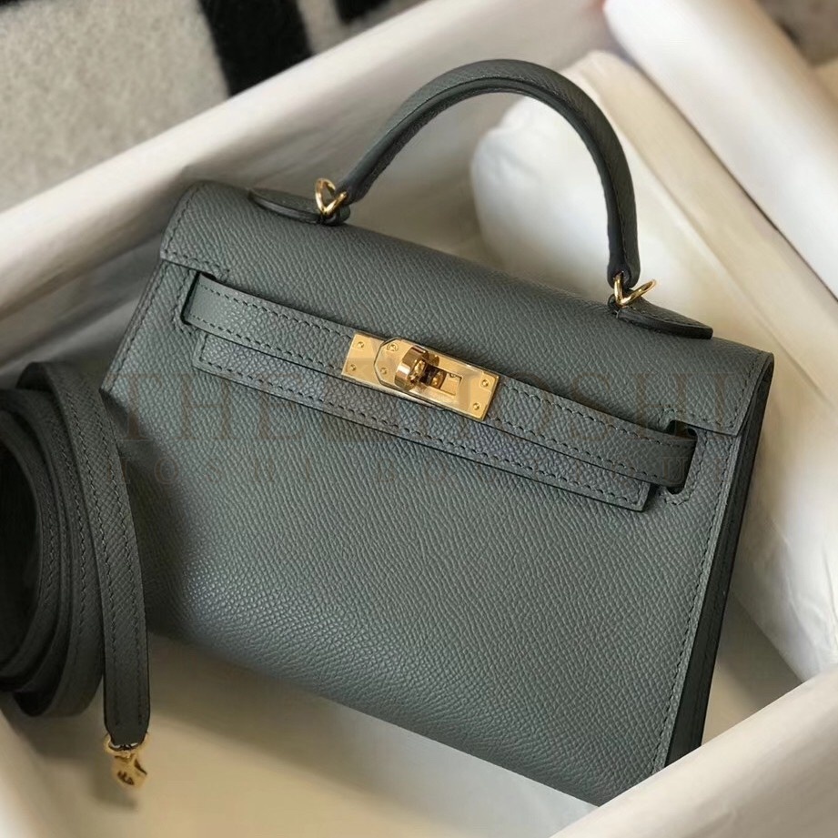 H**me5 Kelly Mini II Bag In Vert Amande Epsom Leather Master Quality