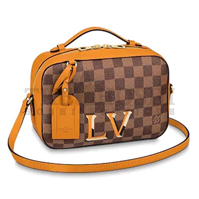 L0vis Vvtt0n LV Women Santa Monica Bag in Damier Ebene Coated Canvas Master Quality