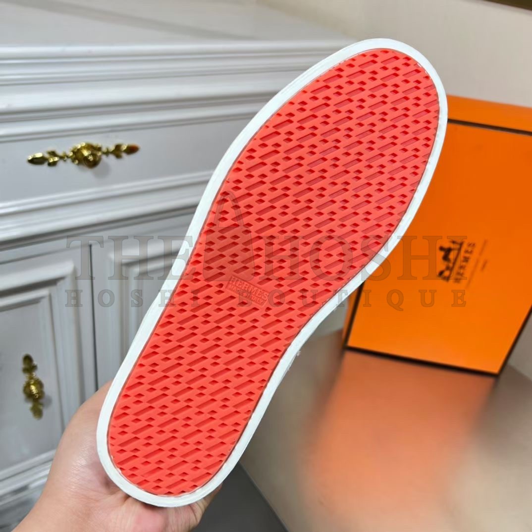 H**me5 Boomerang Sneakers In Multicolore Bordeaux Leather Master Quality