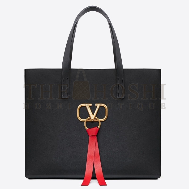 Va1e*ntin0 Garavani Black Large Vring Shopping Tote Master Quality