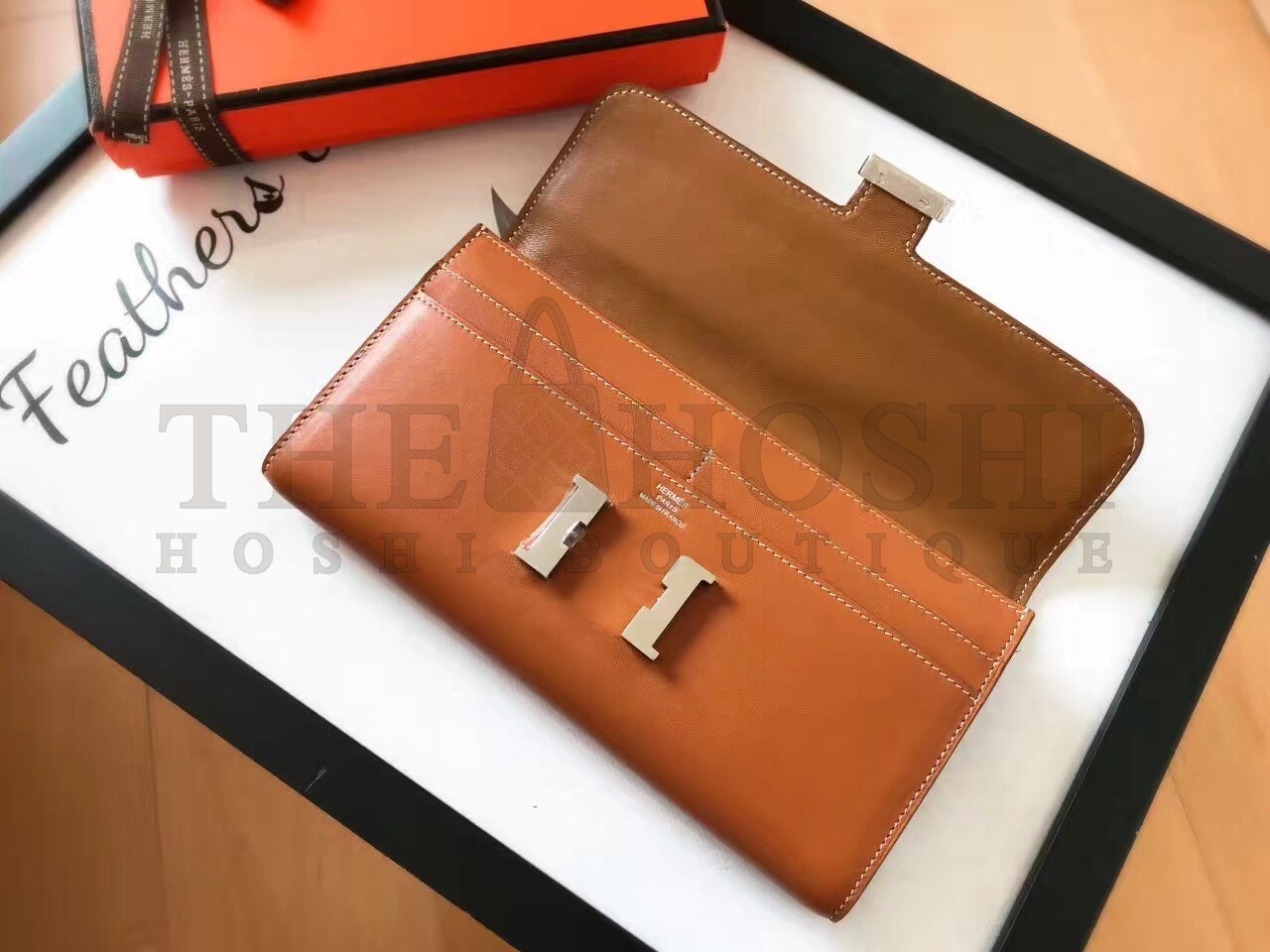H**me5 Gold Swift Constance Long Wallet Master Quality