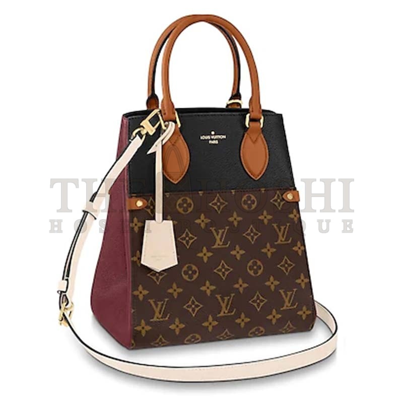 L0vis Vvtt0n LV Women Fold Tote MM Monogram Canvas Calfskin Leather Master Quality
