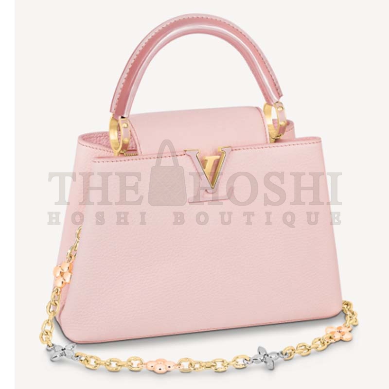 L0vis Vvtt0n LV Women Capucines BB Handbag Rose Jasmin Taurillon Leather Master Quality