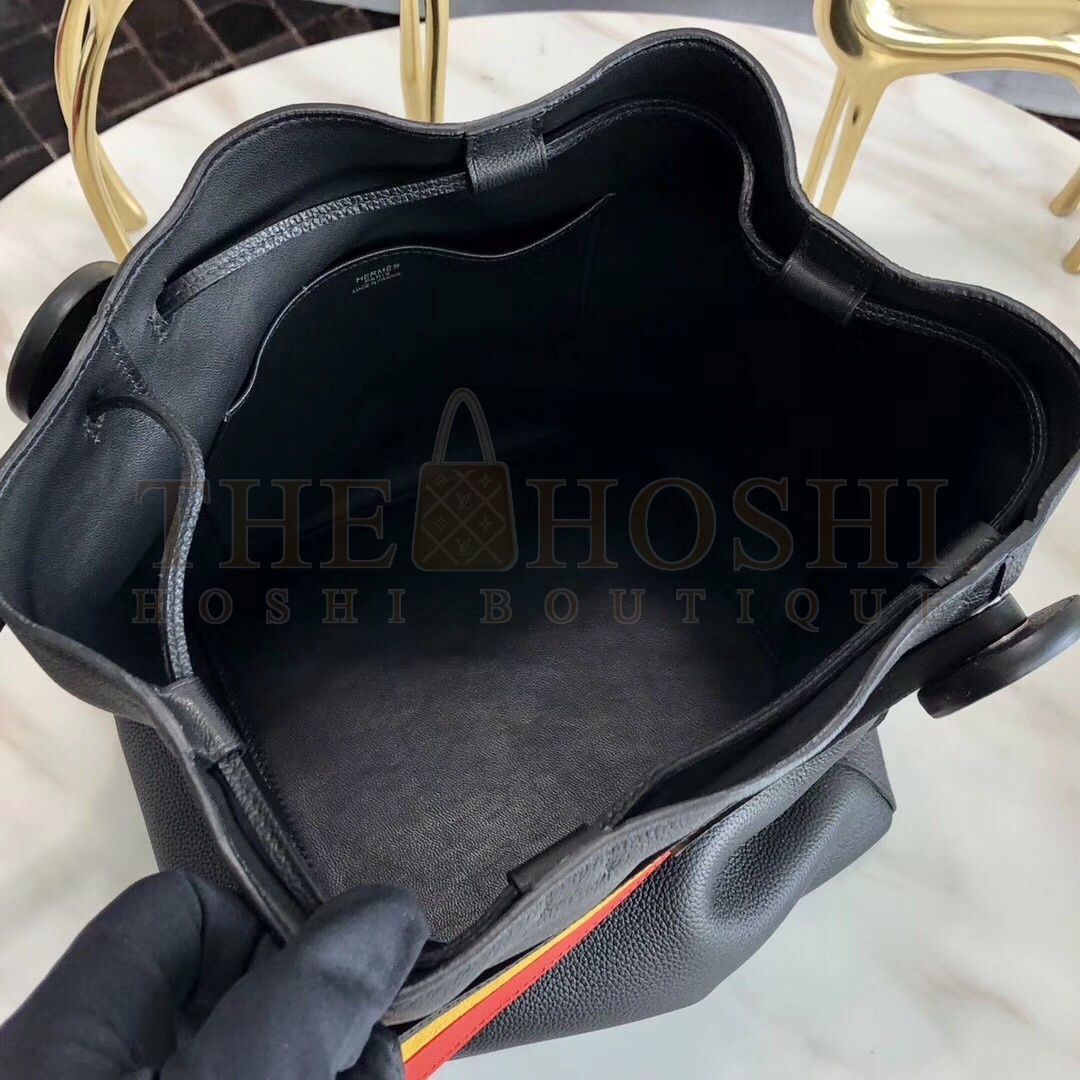 H**me5 Licol 17cm Bag In Black Evercolor Calfskin Master Quality