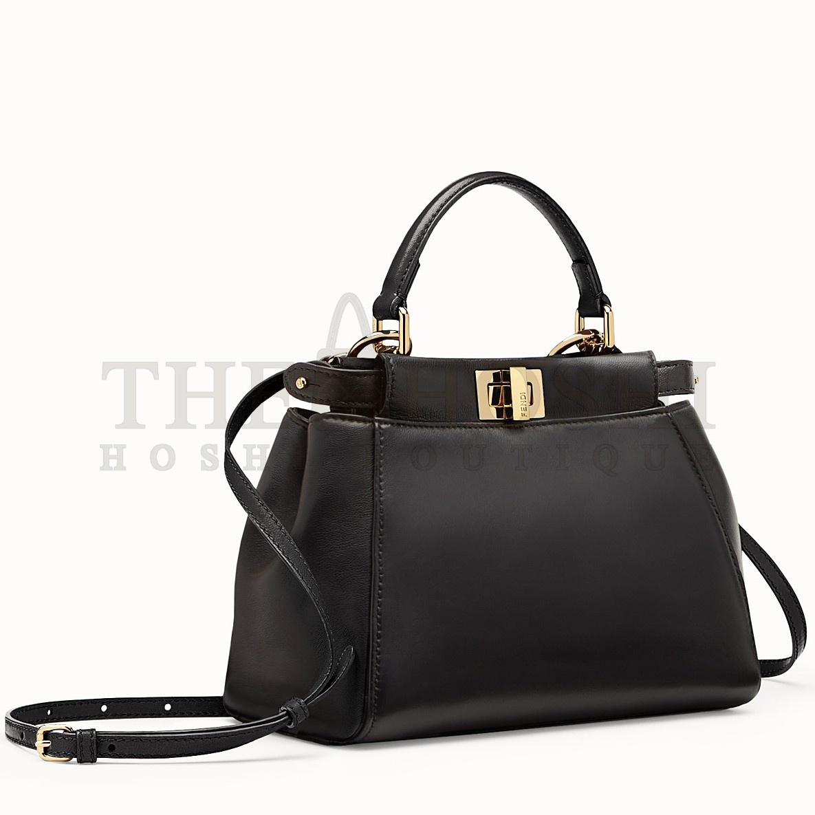 F**di Peekaboo Mini Bag In Black Nappa Leather Master Quality