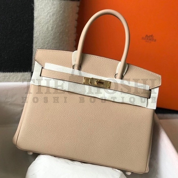 H**me5 Birkin 35 Bag in Trench Clemence Leather with GHW Master Quality