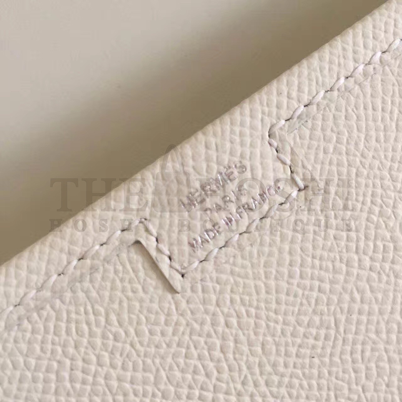 H**me5 White Epsom Jige Elan 29 Clutch Bag Master Quality