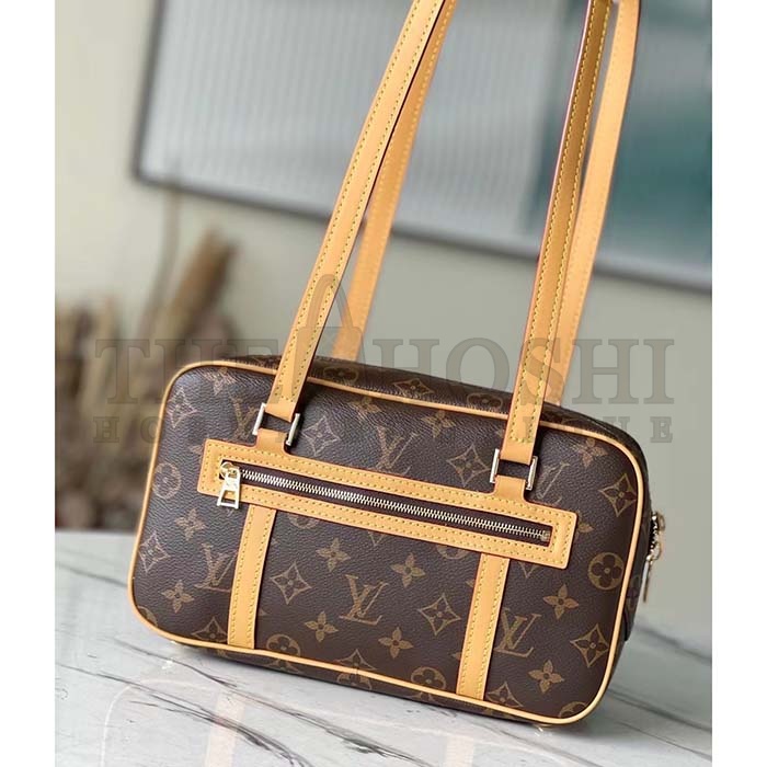 L0vis Vvtt0n LV Women Cité Handbag Monogram Coated Canvas Cowhide Leather Master Quality
