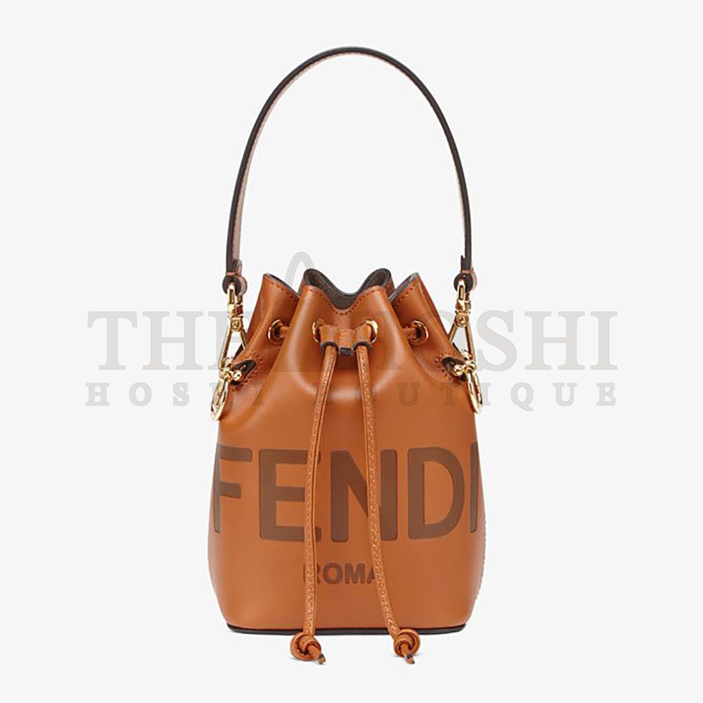 F**di Women Mon Tresor Leather Mini Bag-Brown Master Quality
