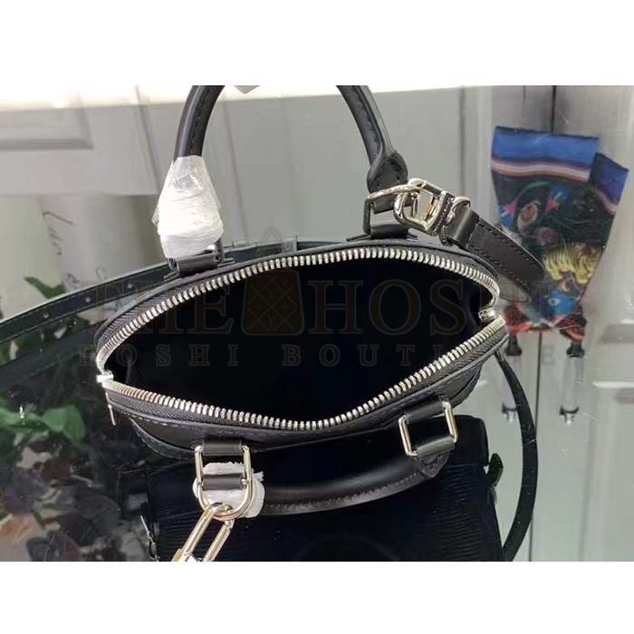L0vis Vvtt0n LV Women Nano Alma Handbag Black Epi Grained Cowhide Leather Master Quality