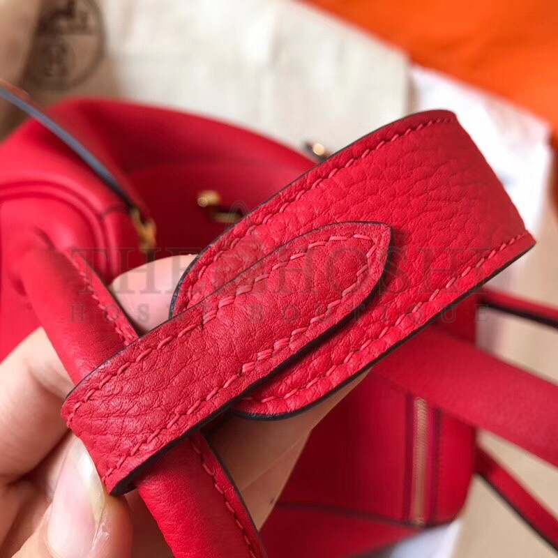 H**me5 Red Lindy 26cm Clemence Handmade Bag Master Quality