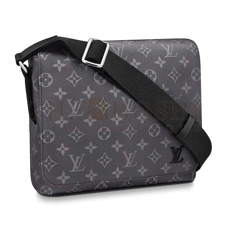 L0vis Vvtt0n LV Men District PM Bag in Monogramme Eclipse Canvas-Grey Master Quality