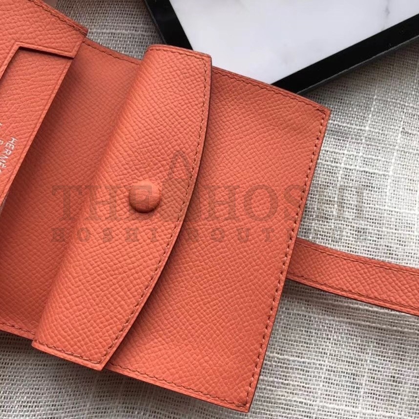 H**me5 Bearn Mini Wallet In Crevette Epsom Leather Master Quality