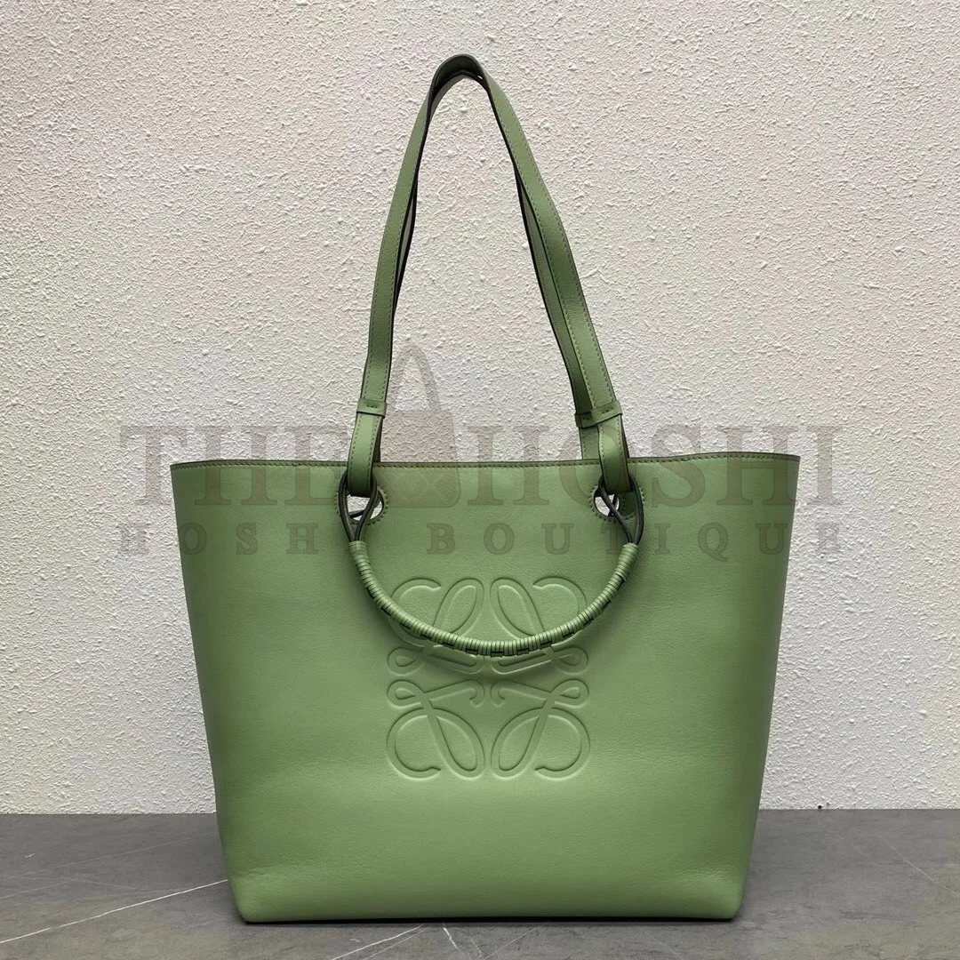 L0ew* Anagram Medium Tote Bag In Rosemary Calfskin Master Quality