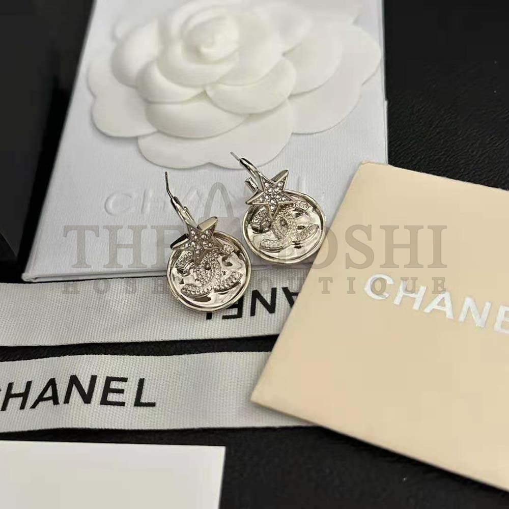 Ch**el Women Pendant Earrings in Metal and Strass Master Quality