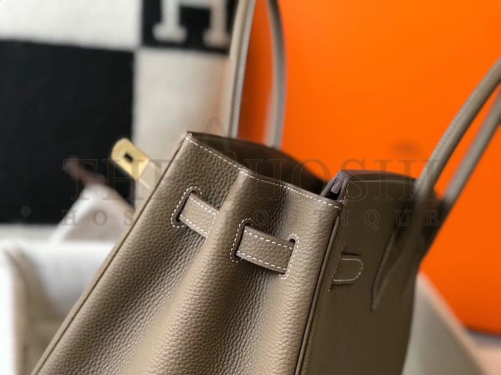 H**me5 Taupe Clemence Birkin 35cm Bag Master Quality