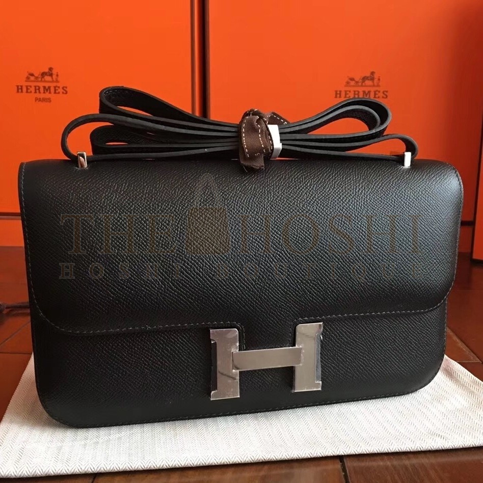 H**me5 Black Epsom Constance Elan 25cm Bag Master Quality