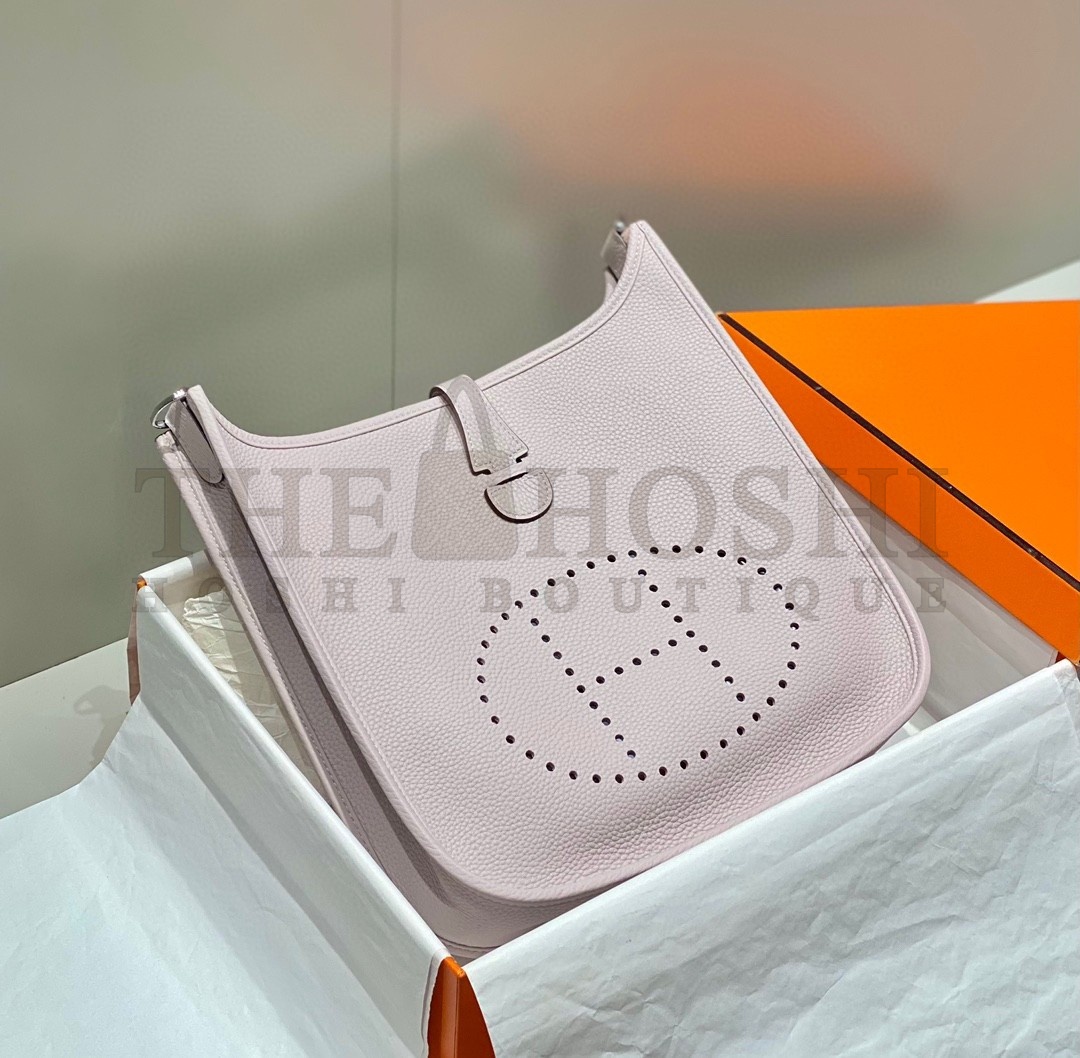 H**me5 Evelyne III 29 Bag in Mauve Pale Clemence Leather Master Quality