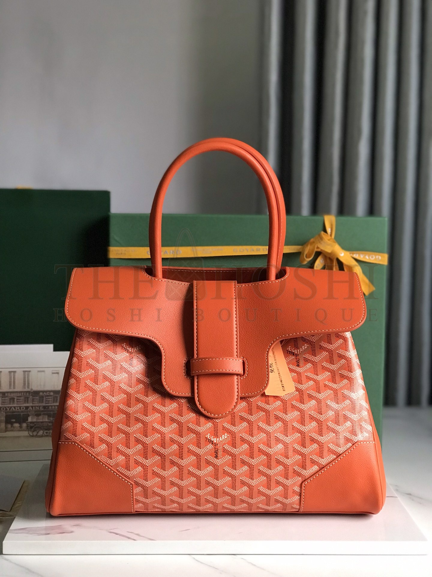 G09ard Saigon Tote Bag Orange Canvas 34x18x24cm Master Quality