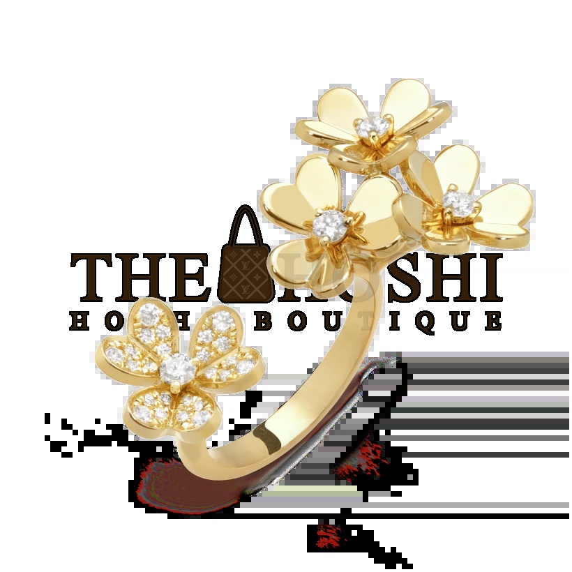 V*n Cl**f & Arpels Four Flowers Open End Ring, Frivole Between the Finger ring Master Quality