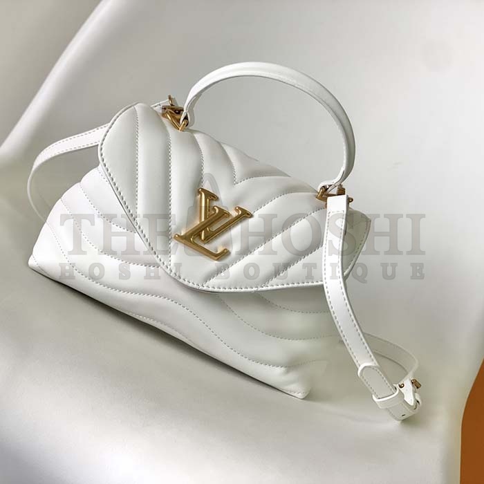 L0vis Vvtt0n LV Women Hold Me Top-Handle Bag White Smooth Cowhide Leather Master Quality
