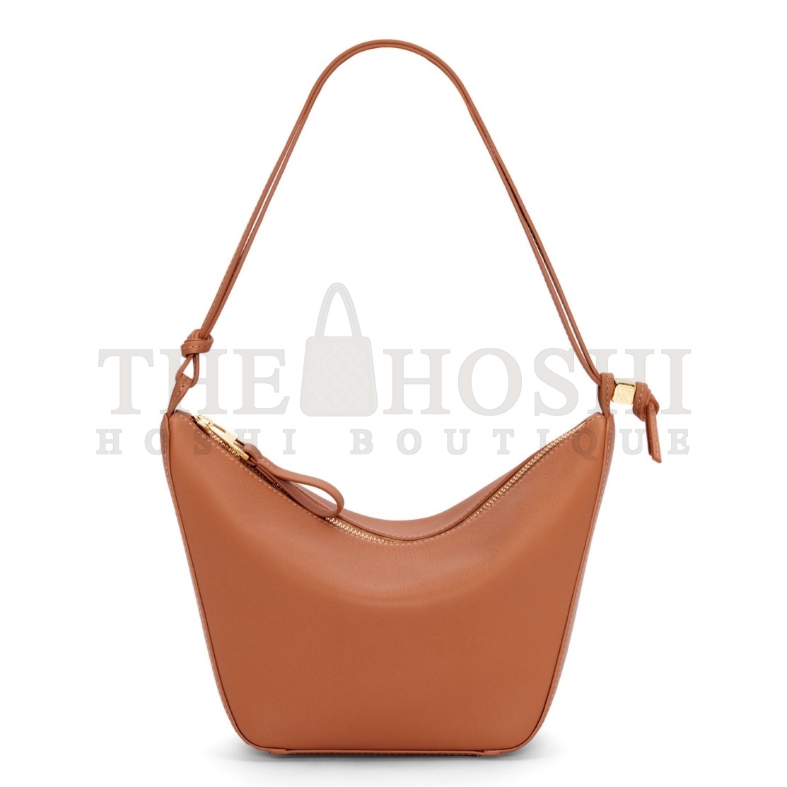 L0ew* Mini Hammock Hobo Bag in Brown Calfskin Master Quality