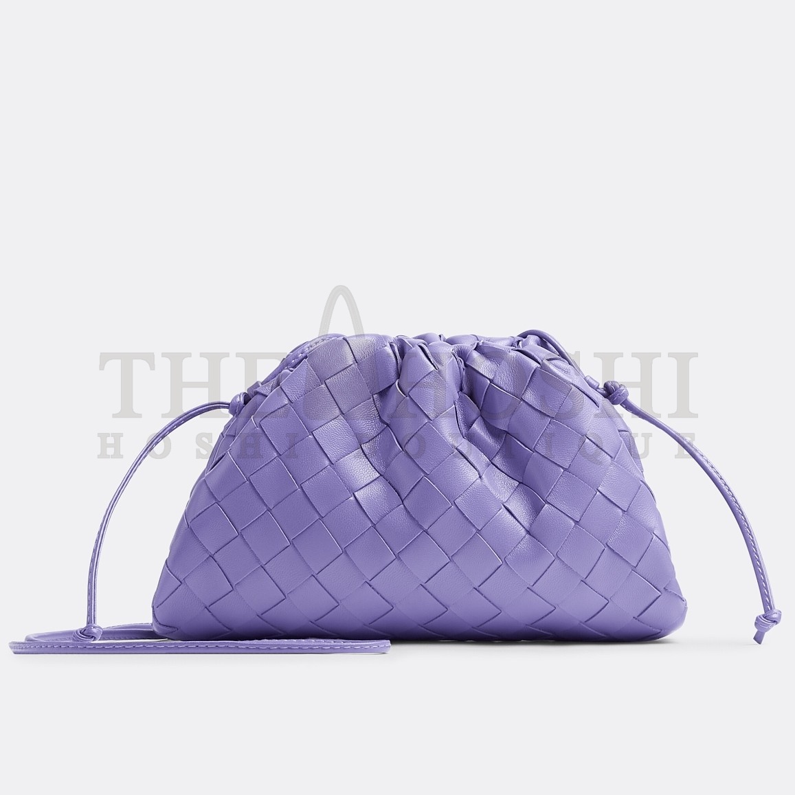 B0tt*ga Ven*ta Mini Pouch with Strap in Wisteria Intrecciato Lambskin Master Quality