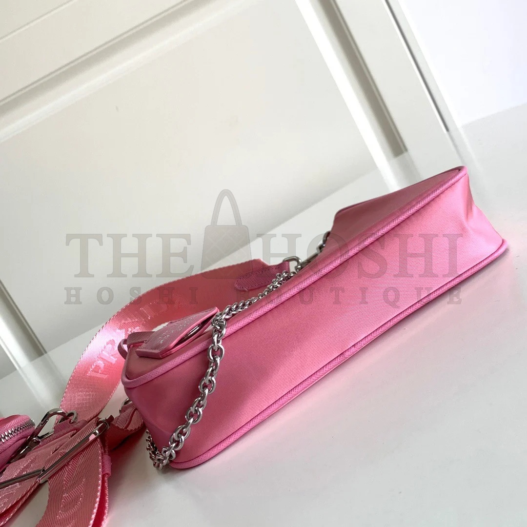 Pra*a Re-Edition 2005 Shoulder Bag In Pink Re-Nylon Master Quality