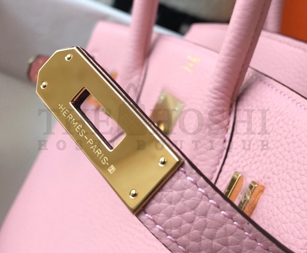 H**me5 Birkin 35 Bag in Pink Clemence Leather with GHW Master Quality