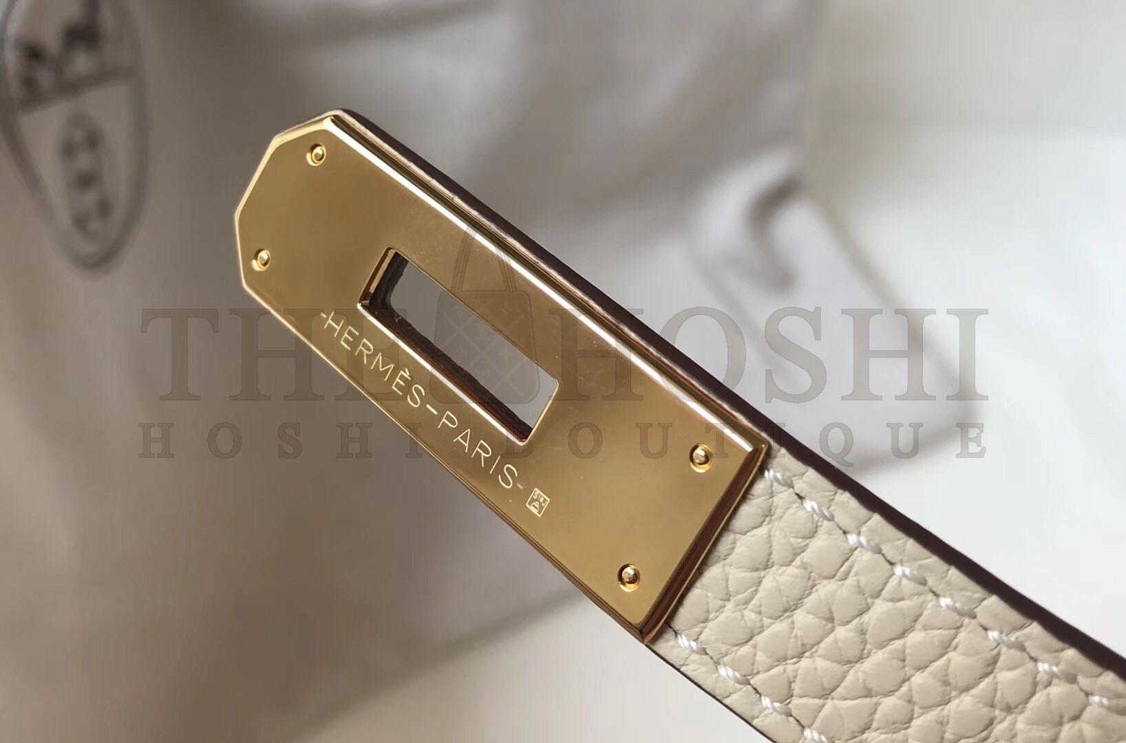 H**me5 Kelly 28cm Retourne Bag In Beton Clemence Leather Master Quality