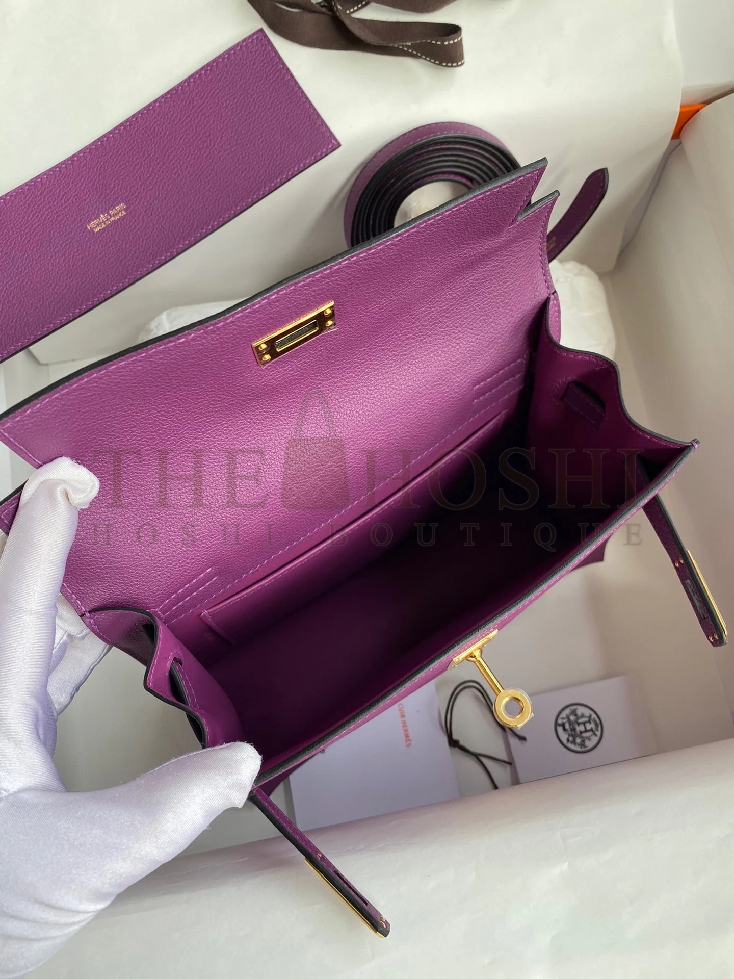 H**me5 Kelly Danse II Handmade Bag In Anemone Evercolor Calfskin Master Quality