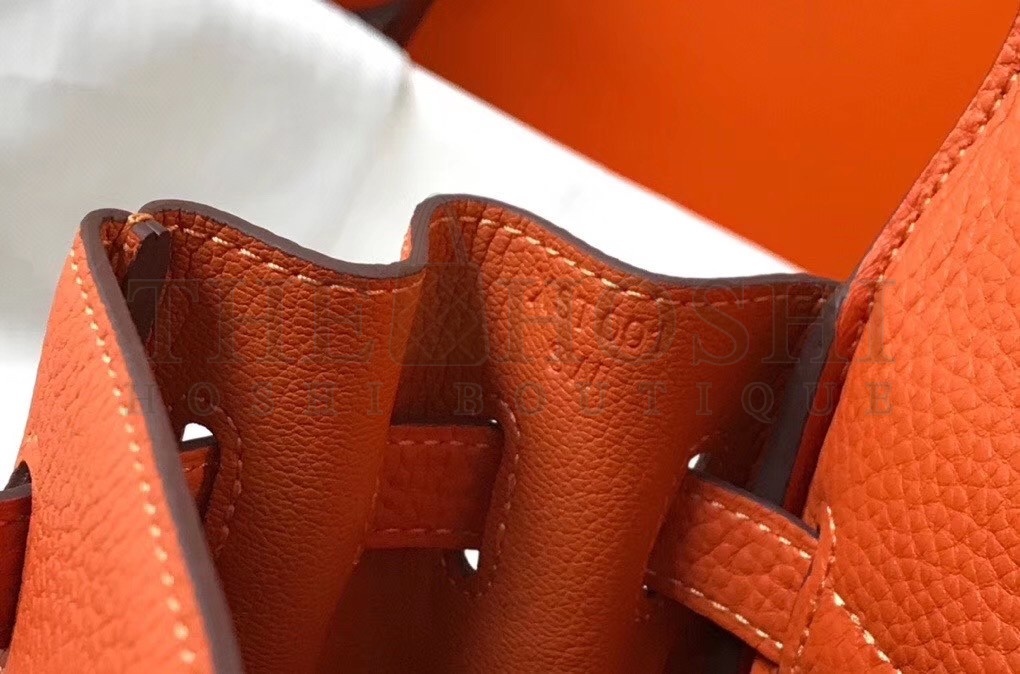 H**me5 Orange Clemence Kelly 25cm GHW Bag Master Quality