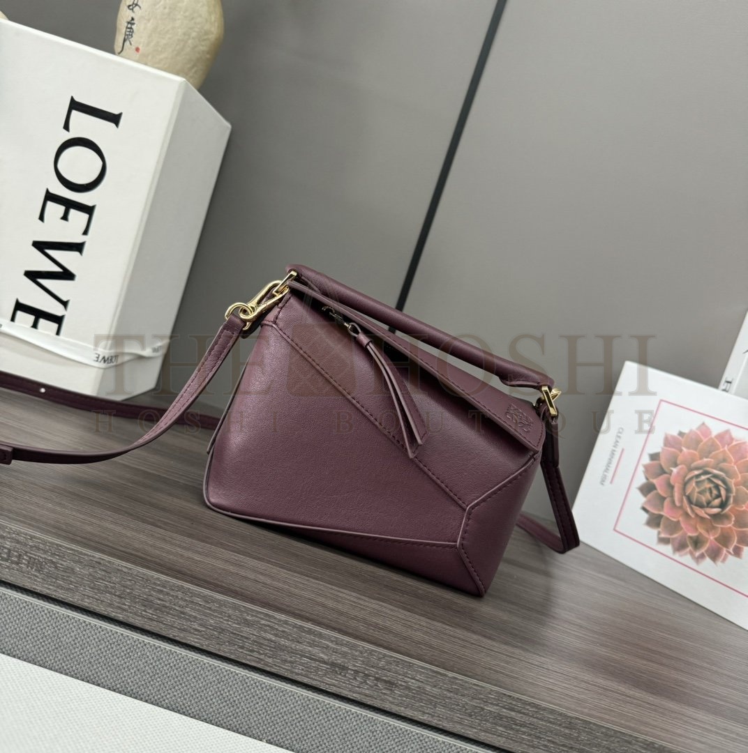L0ew* Mini Puzzle bag in soft grained calfskin Master Quality