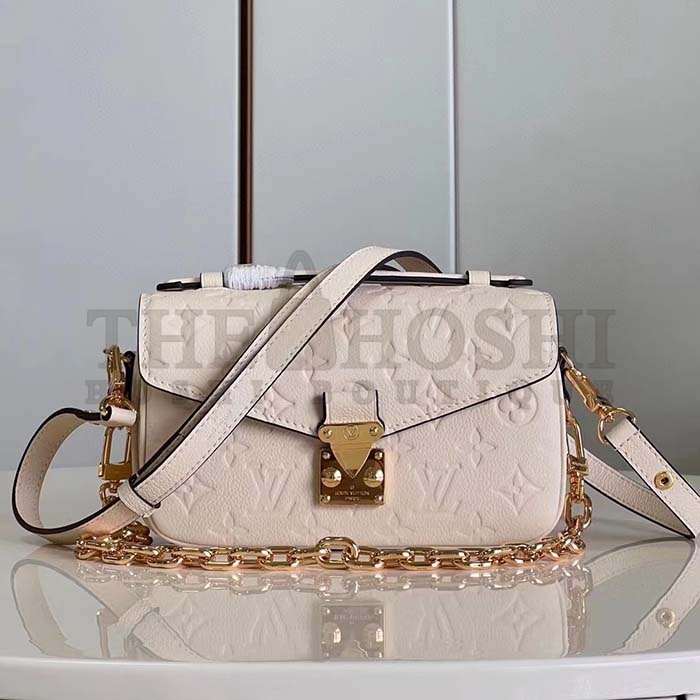 L0vis Vvtt0n LV Women Pochette Metis East West Bag Crème Beige Grained Cowhide Leather Master Quality