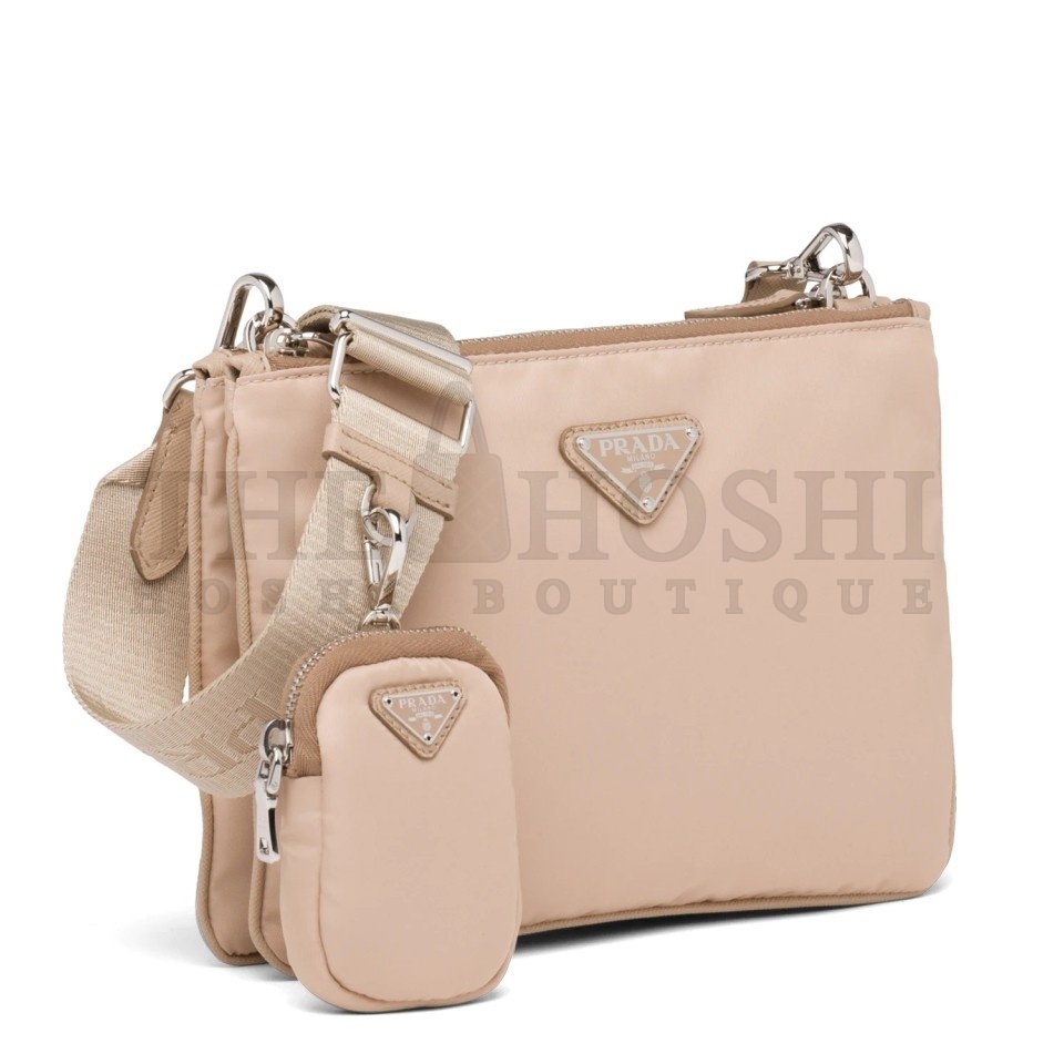 Pra*a Beige Nylon Re-Edition 2000 Shoulder Bag Master Quality