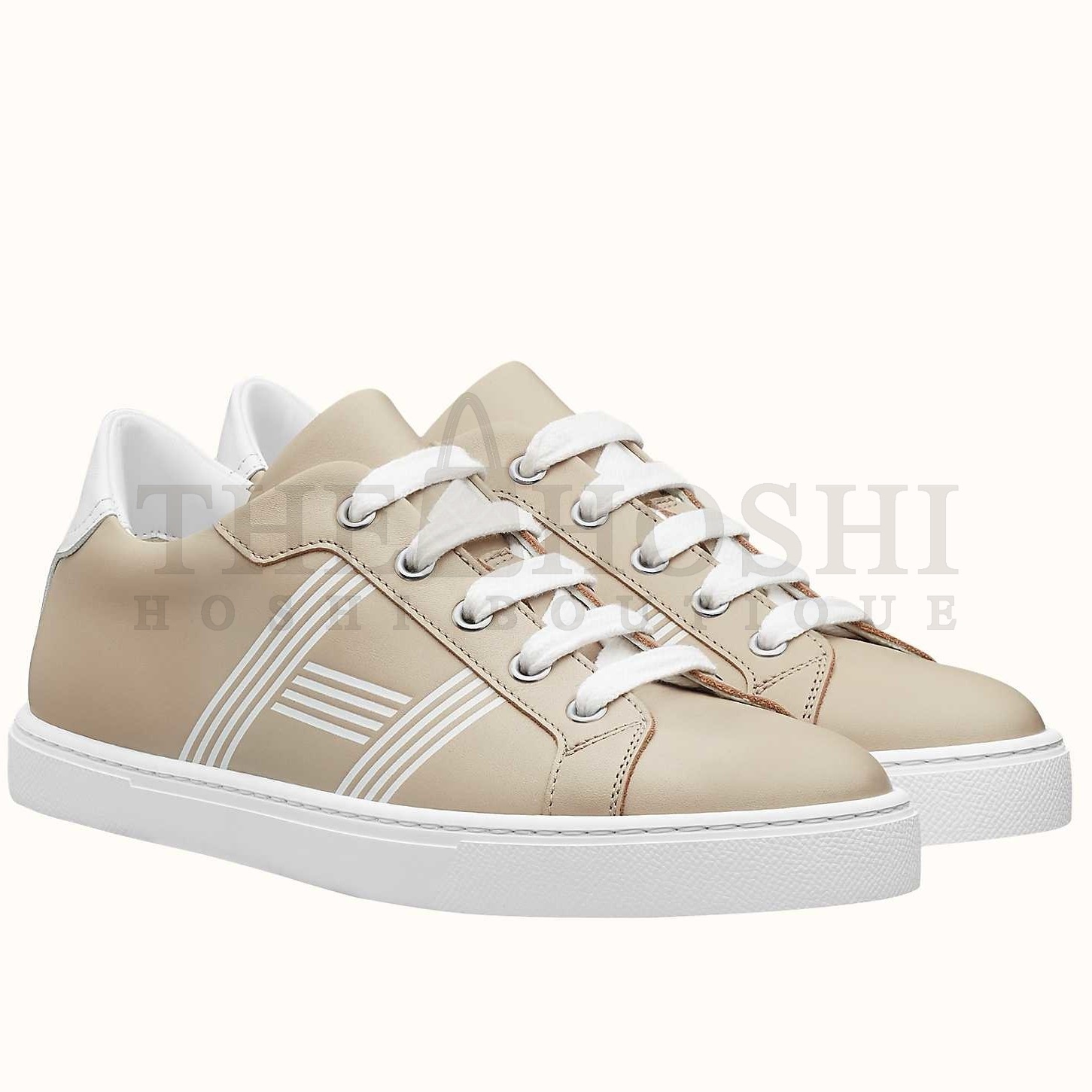 H**me5 Avantage Sneakers In Beige/White Calfskin Master Quality