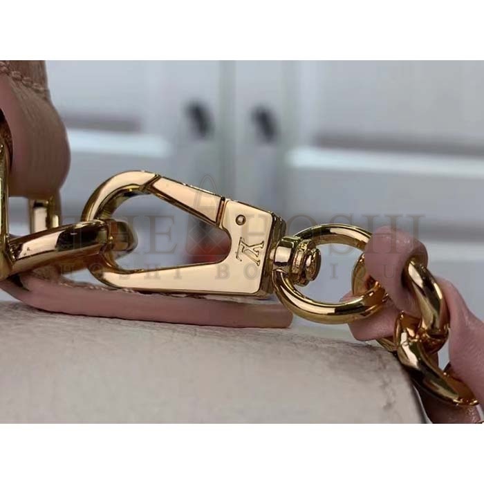 L0vis Vvtt0n LV Women Lockme Ever Mini Handbag Rose Quartz Trianon Grained Calf Leather Master Quality
