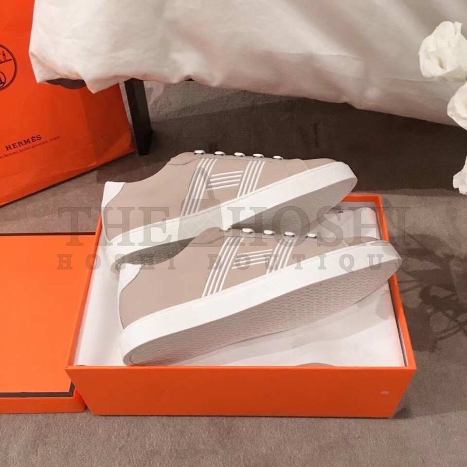 H**me5 Avantage Sneakers In Beige/White Calfskin Master Quality